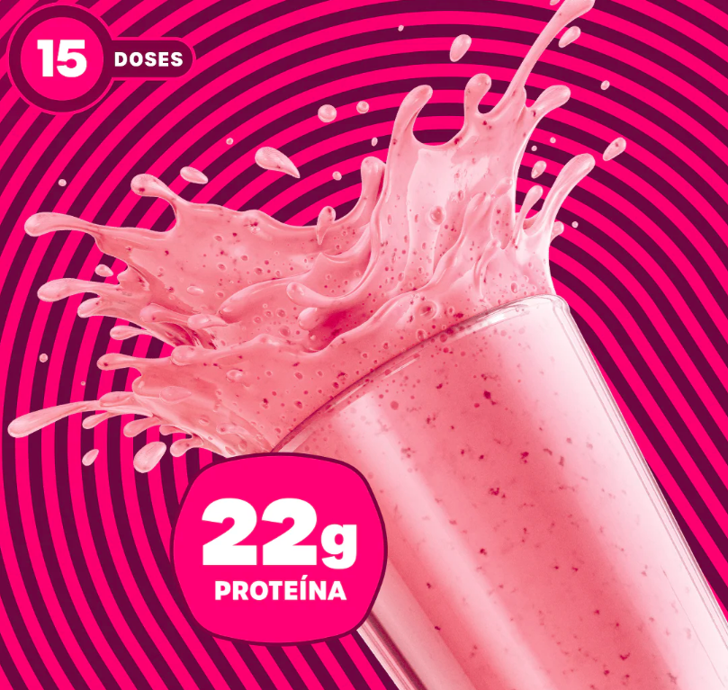 Bold Whey Protein Mousse de Morango Suplemento Proteico Original